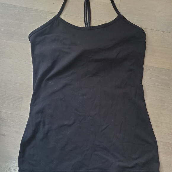 Lululemon Black Power Y Tank Size 8/10 - Picture 6 of 11